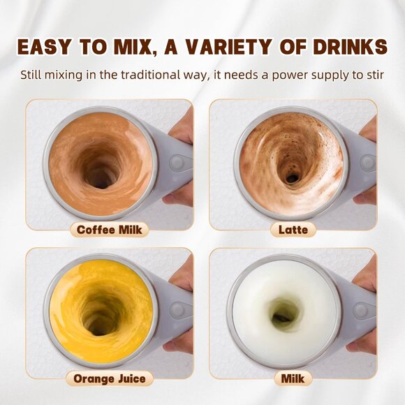 Rechargeable Automatic Stirring Coffee Mug | Self Stirring Travel Mug - Picture 5 of 8